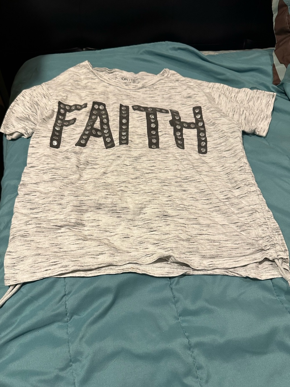 2 Christian woman shirts for one price. Both fit like a Large